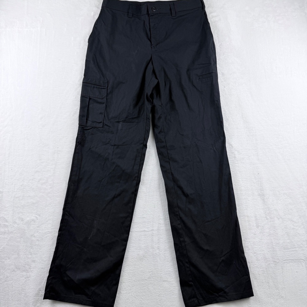 Dickies Cargo Pants Black Straight Leg Utility 8 REGULAR